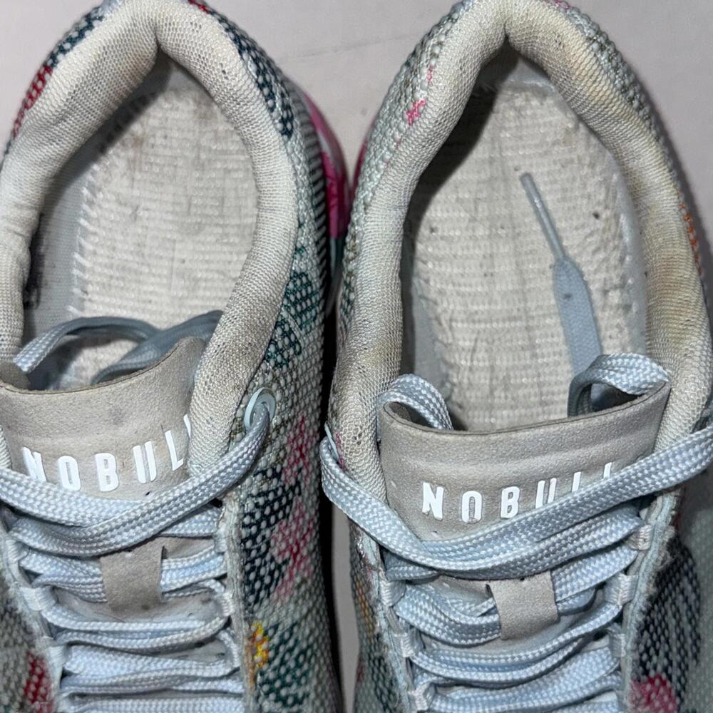 Women's No Bull Outwork Edge Impact Sneakers Blue Floral Athletic Shoes Size 8.5 - Picture 8 of 15